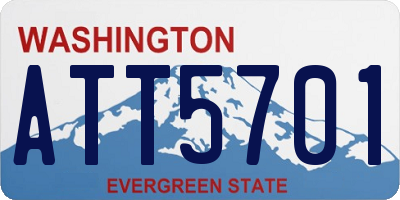 WA license plate ATT5701