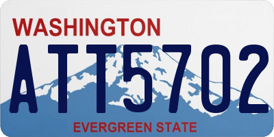 WA license plate ATT5702