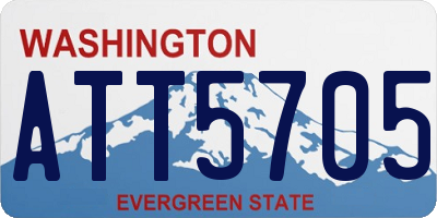 WA license plate ATT5705
