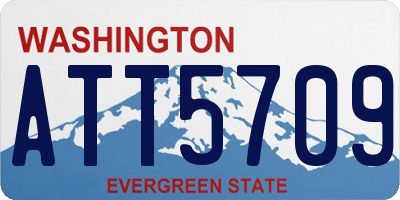 WA license plate ATT5709