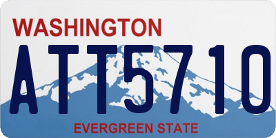WA license plate ATT5710