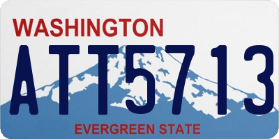 WA license plate ATT5713