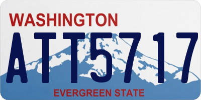 WA license plate ATT5717