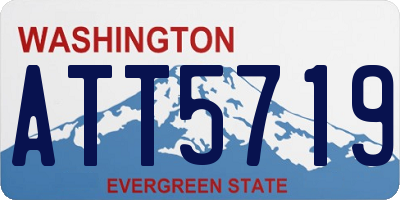 WA license plate ATT5719