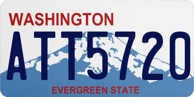WA license plate ATT5720