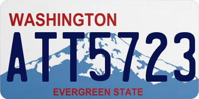 WA license plate ATT5723