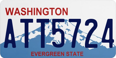 WA license plate ATT5724