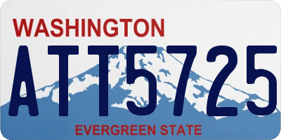 WA license plate ATT5725