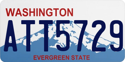 WA license plate ATT5729