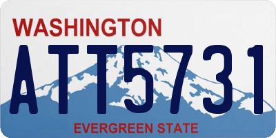 WA license plate ATT5731