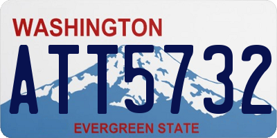 WA license plate ATT5732
