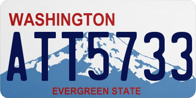WA license plate ATT5733