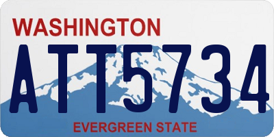 WA license plate ATT5734