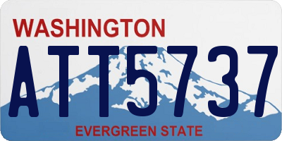 WA license plate ATT5737