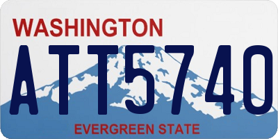 WA license plate ATT5740