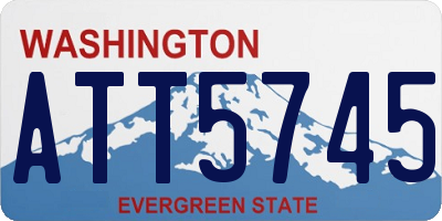 WA license plate ATT5745