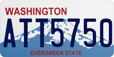WA license plate ATT5750
