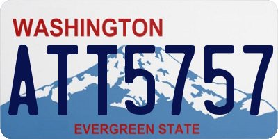 WA license plate ATT5757