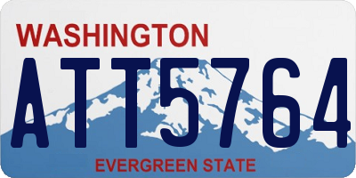 WA license plate ATT5764