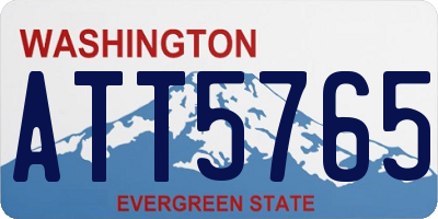 WA license plate ATT5765