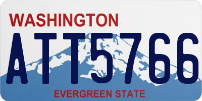 WA license plate ATT5766