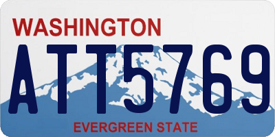WA license plate ATT5769