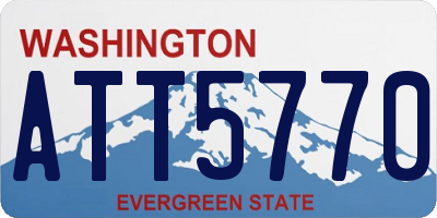 WA license plate ATT5770