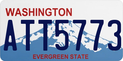 WA license plate ATT5773