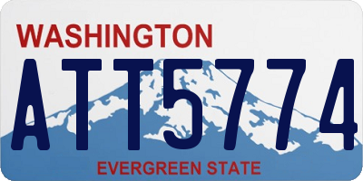 WA license plate ATT5774