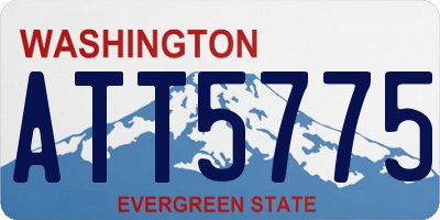 WA license plate ATT5775