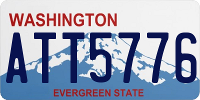 WA license plate ATT5776