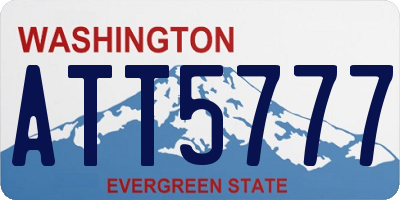 WA license plate ATT5777
