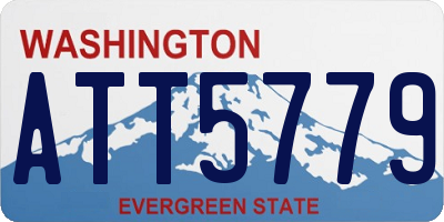 WA license plate ATT5779