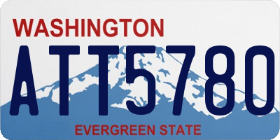 WA license plate ATT5780