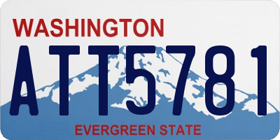 WA license plate ATT5781