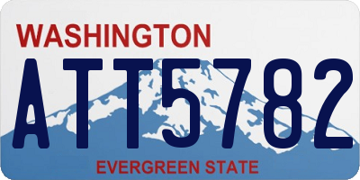 WA license plate ATT5782