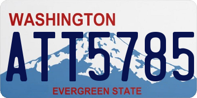 WA license plate ATT5785