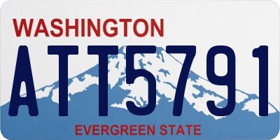 WA license plate ATT5791