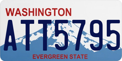 WA license plate ATT5795