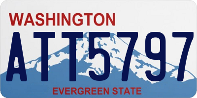 WA license plate ATT5797