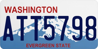 WA license plate ATT5798