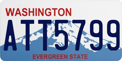 WA license plate ATT5799
