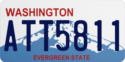 WA license plate ATT5811