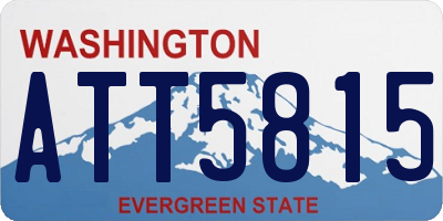 WA license plate ATT5815