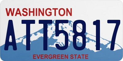 WA license plate ATT5817