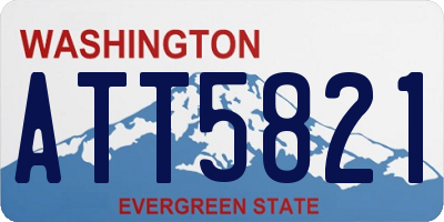 WA license plate ATT5821