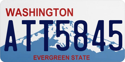 WA license plate ATT5845