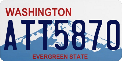 WA license plate ATT5870