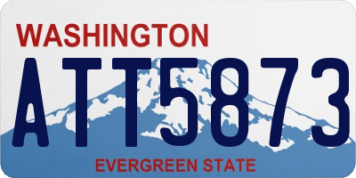 WA license plate ATT5873