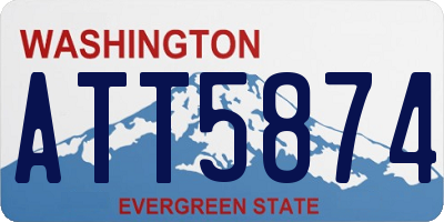 WA license plate ATT5874